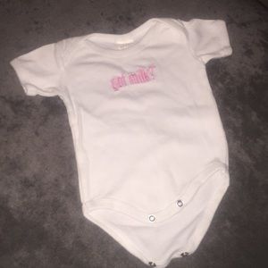 Cute got milk onesie for girls 3-6 months